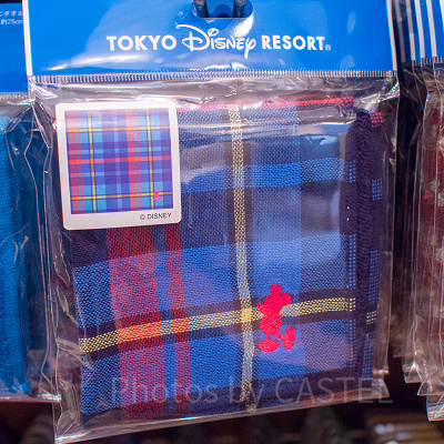 ミッキーのミニタオル（チェック）