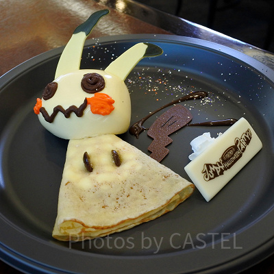 ミミッキュのミルクムース＆クレープ（ユニバハロウィンフード2023）