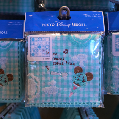 ミニタオル（ディズニーブルーのパークフードモチーフグッズ）