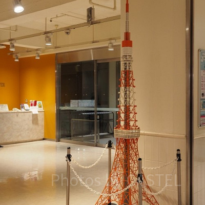 フットタウン内にある東京タワーのミニチュア