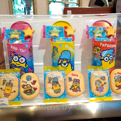   ミニオン「MINIONS ENJOY the SEA」のクッキー3缶セット／12枚入り