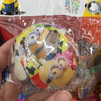 ミニオンズPUボール①／100均ショップ「ダイソー」