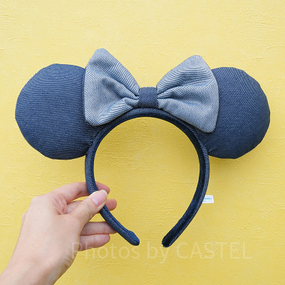 ミニーデニムカチューシャ
