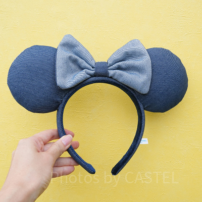 ミニーデニムカチューシャ