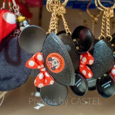 ミニーのイヤーハットキーチェーン