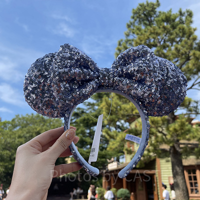 ミニースパンコールカチューシャ（ブルー）