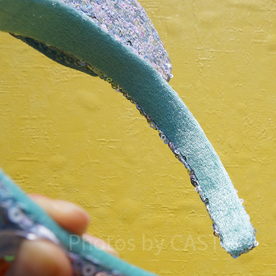 ミニースパンコールカチューシャのフレーム部分（内側）