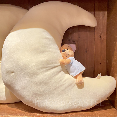 月とプーさんのクッション