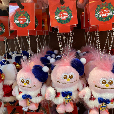 モッピーのマスコットキーチェーン／USJクリスマスグッズ2022