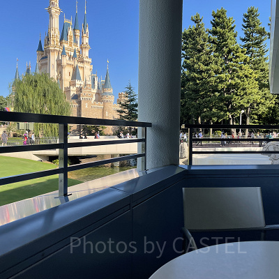 東京ディズニーランドの休憩スポットの大半が左半分のエリアにあり！