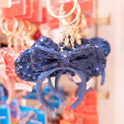 ネイビースパンコールカチューシャキーホルダー