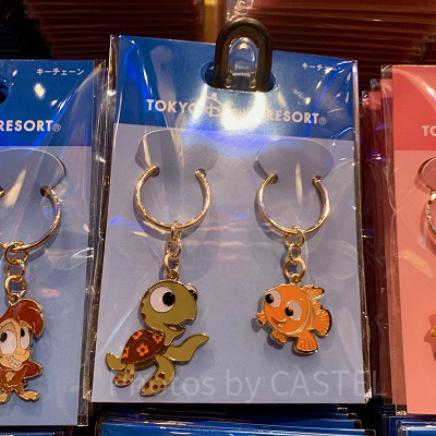 ニモ＆スクワートのディズニーペアキーチェーン