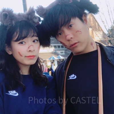 NIKEトレーナーのおそろコーデ