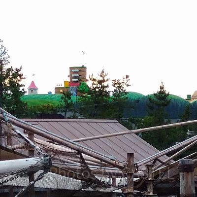 アミティビレッジから見える任天堂エリア