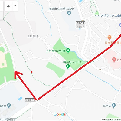 車で向かう際の通常ルート