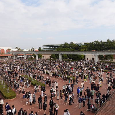 ノースゲート：8時30分頃撮影