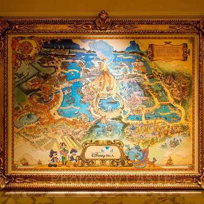 東京ディズニーシーの全体マップ