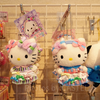 パレードパラレルマスコットホルダー（キティ・ミミィ）