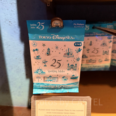 ピンバッジセット(ディズニーシー25周年グッズ)