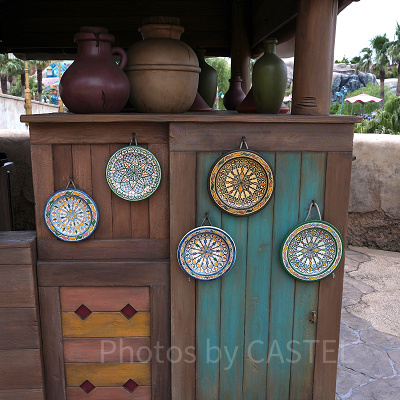 アラビアンコースト前のポップコーンワゴン