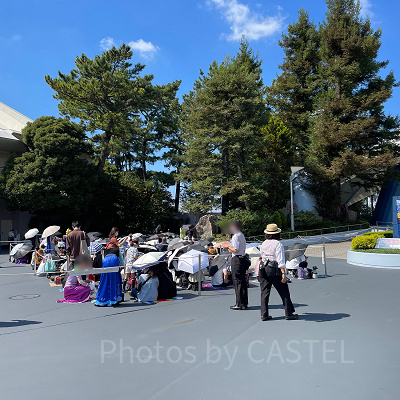 クラブマウスビートの自由席の待ち列　2022年10月1日(土)11時ごろ