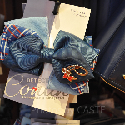 リボンヘアクリップ(江戸川コナン)〔USJ×コナングッズ〕