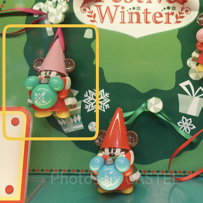 リルリンリンのガチャガチャ（カプセルトイ）（ピンク色×緑色）