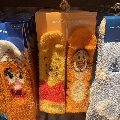 ルームソックス（プーさん＆ティガー）