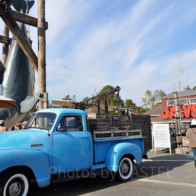 USJのジョーズアトラクション前の風景