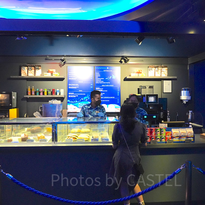 シーアクアリウム：軽食が食べられる「オーシャン・バイツ」