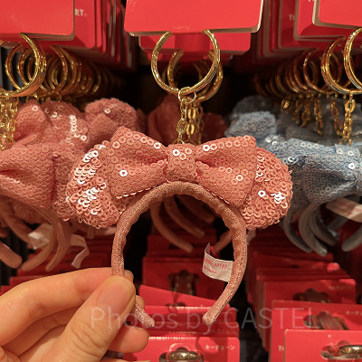 スパンコールキーチェーン(ピンク)