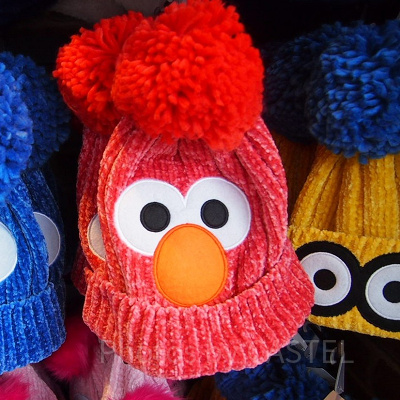 セサミストリートニットキャップエルモ