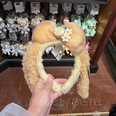 上海ディズニーカチューシャ：オレンジリボンクッキーアンカチューシャ