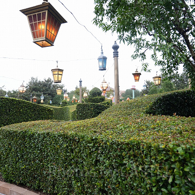 上海ディズニー：道幅が広く、敷地面積もも大きい