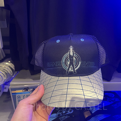 上海ディズニートロングッズ：ディスクバトルのメッシュキャップ