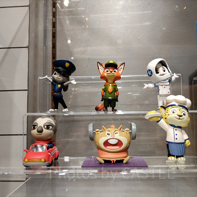 上海ディズニーズートピアグッズ：コレクタブルフィギュア