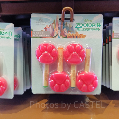 上海ディズニーズートピアグッズ：パウプシクル型マーカーペン（4色）