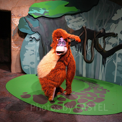 上海ディズニーランド：ジャングルブックのキング・ルーイとのグリーティング