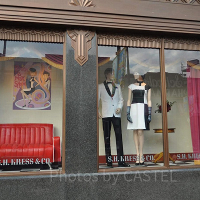 USJハリウッドドリームザライドのショーウインドウ