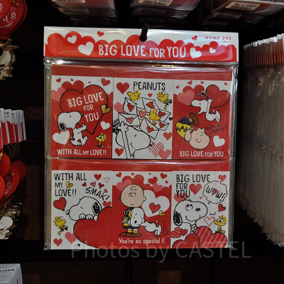 スヌーピー「BIG LOVE FOR YOU」メモセット（6冊）