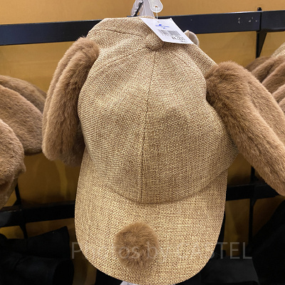 スヌーピー耳付きキャップ（ベージュ）