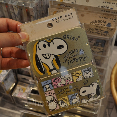 スヌーピーグッズ「LOVEable VINTAGE snoopy」／缶入りクリームセット