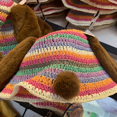 スヌーピーの手編み風バケットハット