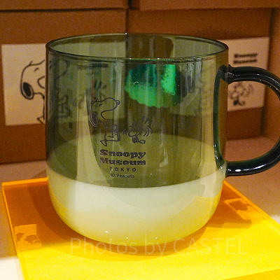 スヌーピーミュージアムグッズ/耐熱ガラスマグカップ