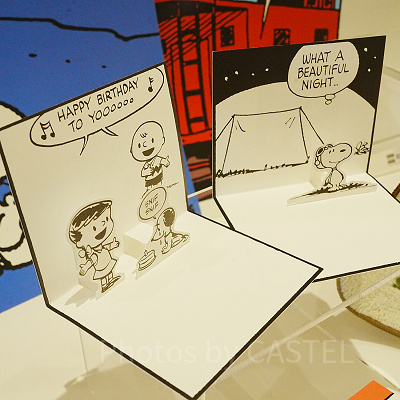 スヌーピーミュージアムグッズ/ポップアップカード