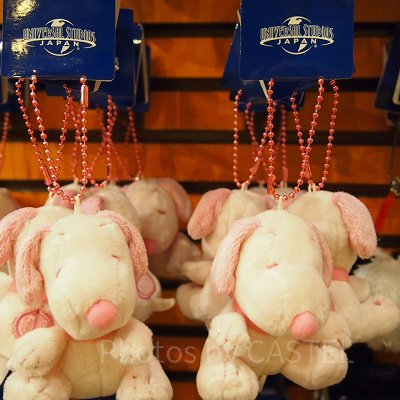 スヌーピーピンクマスコットキーホルダー