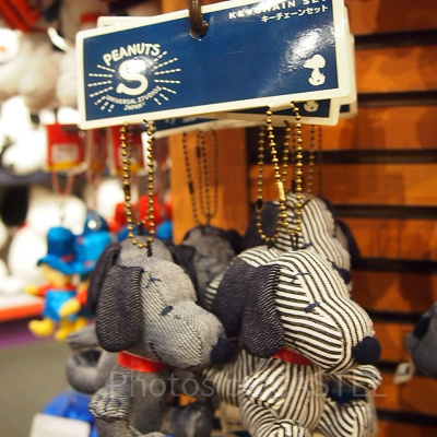 スヌーピーストライプペアキーホルダーセット