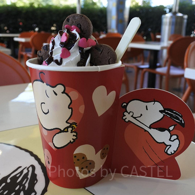 スヌーピーのバックロットカフェはオープン狙いが正解