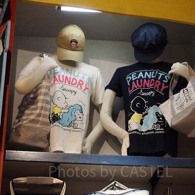 スヌーピーのランドリーシリーズグッズ　ディスプレイ