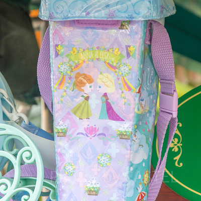 アナとエルサのフローズンファンタジーデザインのスーベニアポップコーンケース